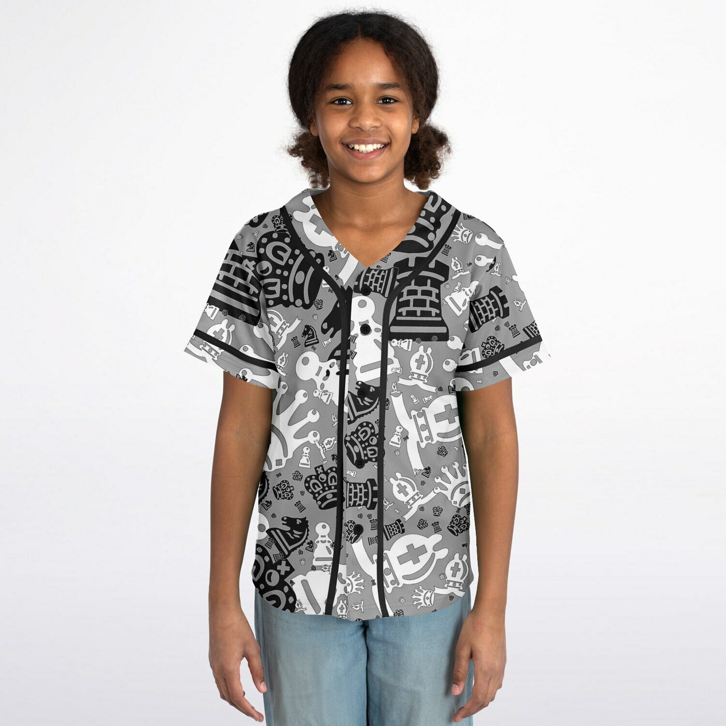 Youth Baseball Jersey - Bold Gray