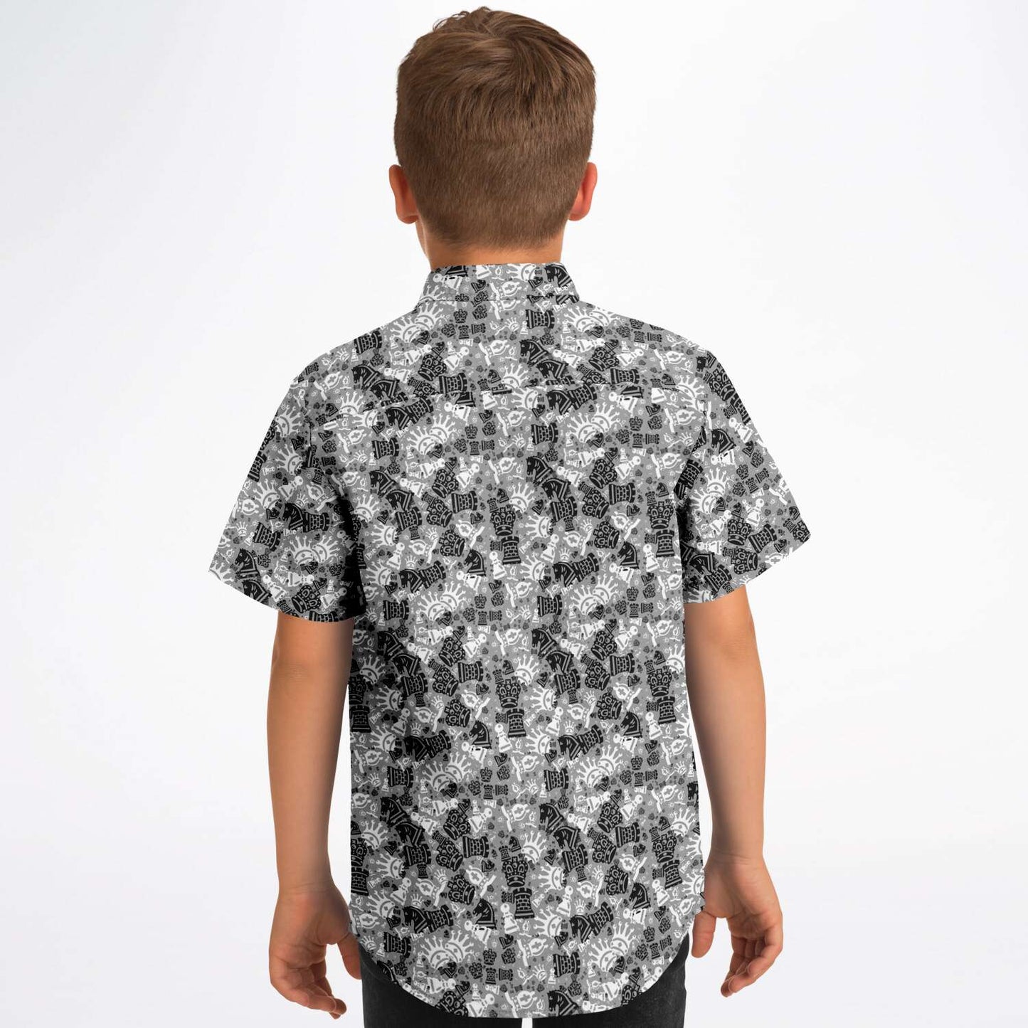 Kids/Youth Short Sleeve Button Down Shirt