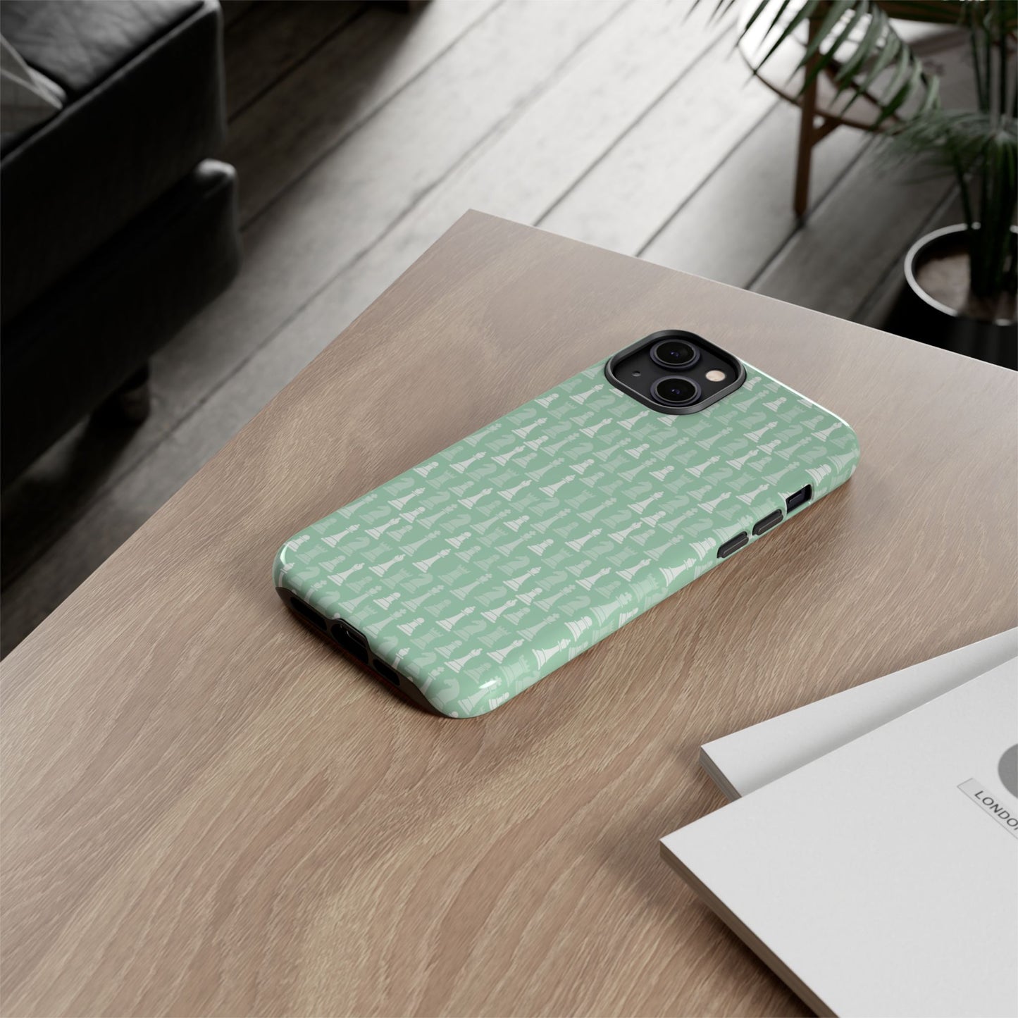Chess Phone Case - Muted Mint