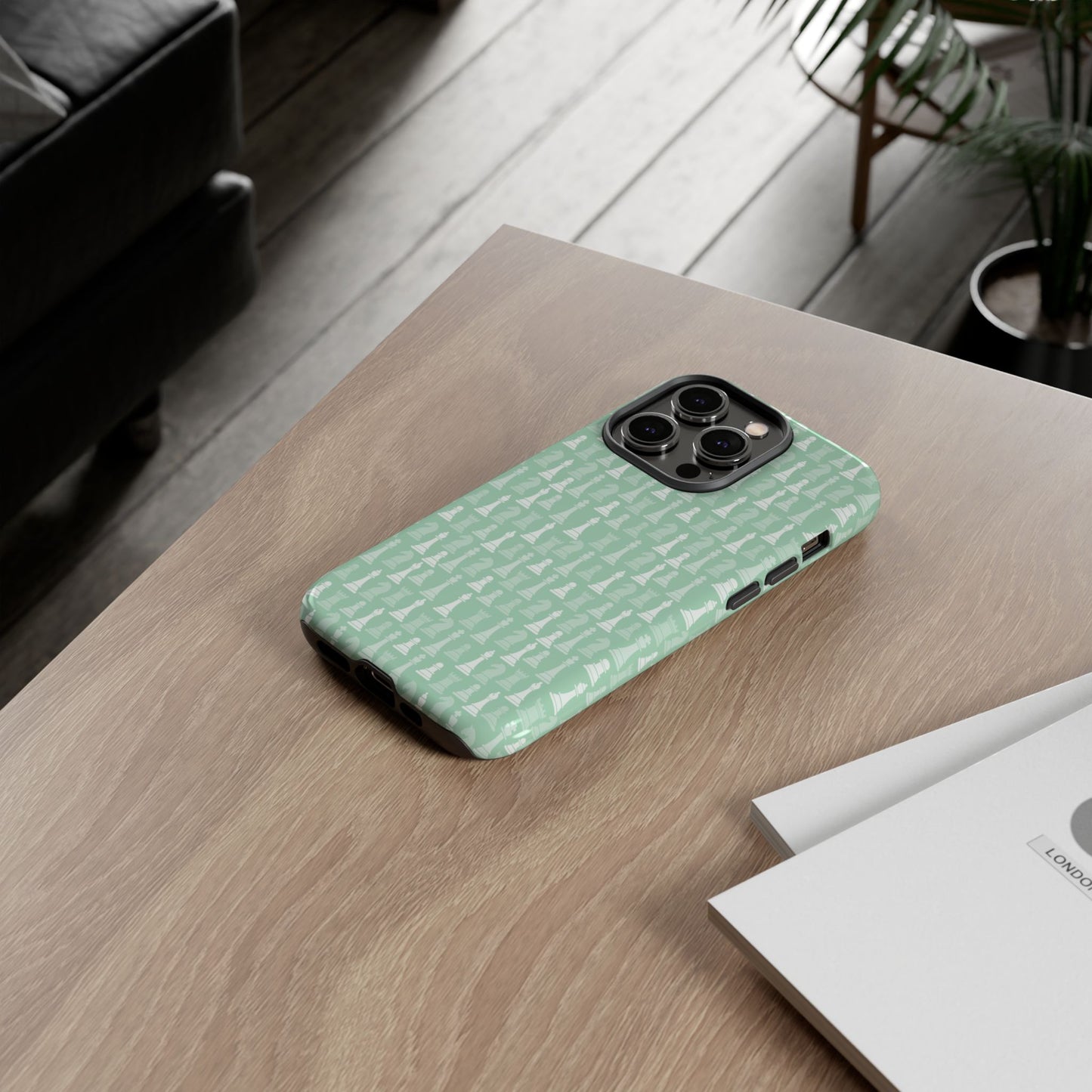 Chess Phone Case - Muted Mint