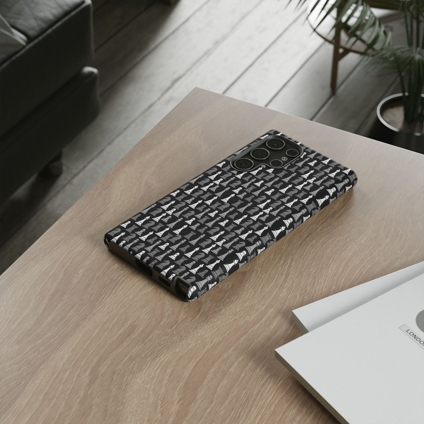 Chess Phone Case - Bold Black