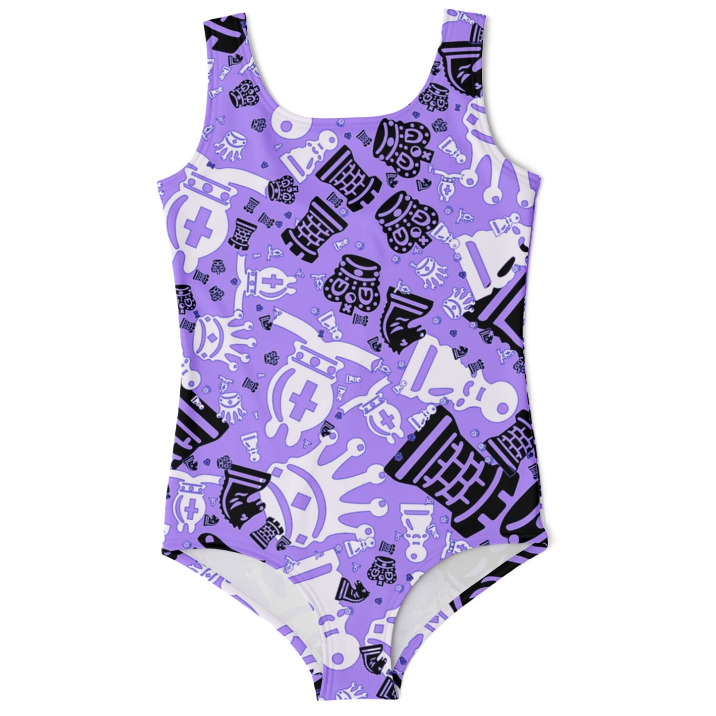 Kids One-Piece Swimsuit - Bold Lavender