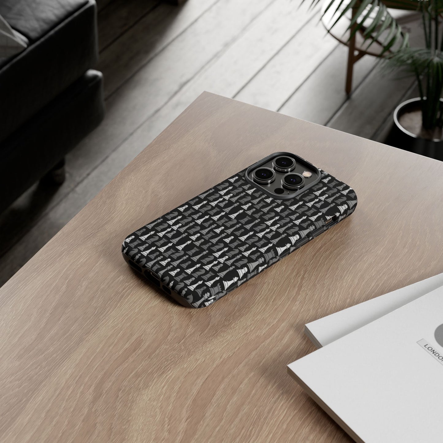 Chess Phone Case - Bold Black