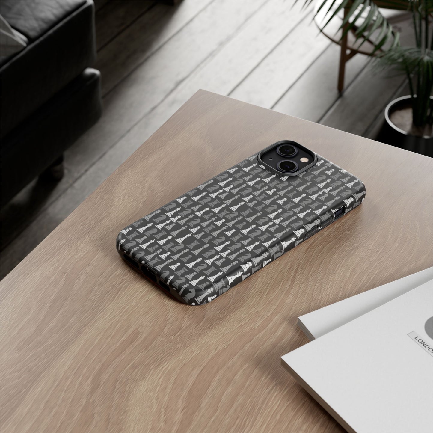 Chess Phone Case - Bold Black