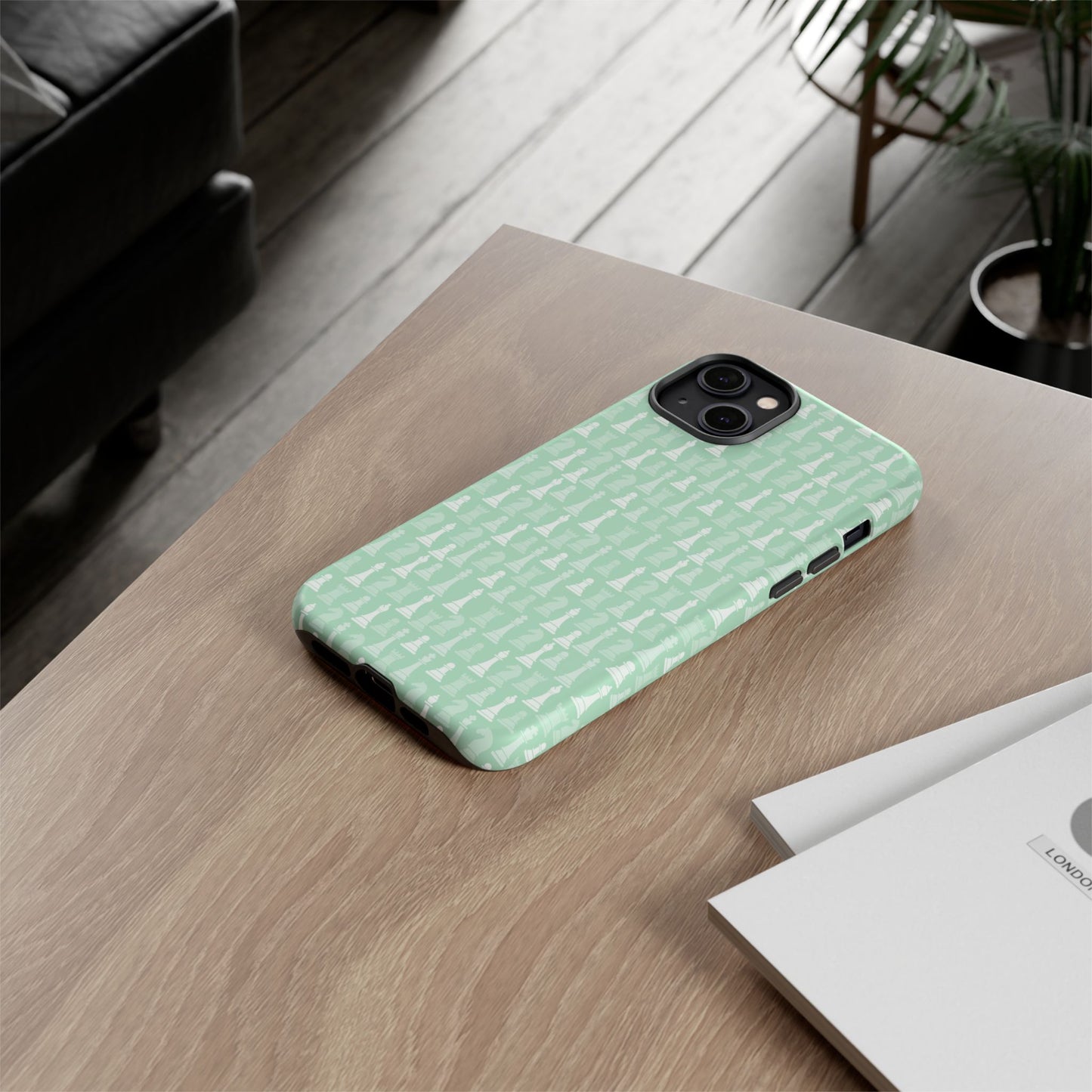 Chess Phone Case - Muted Mint
