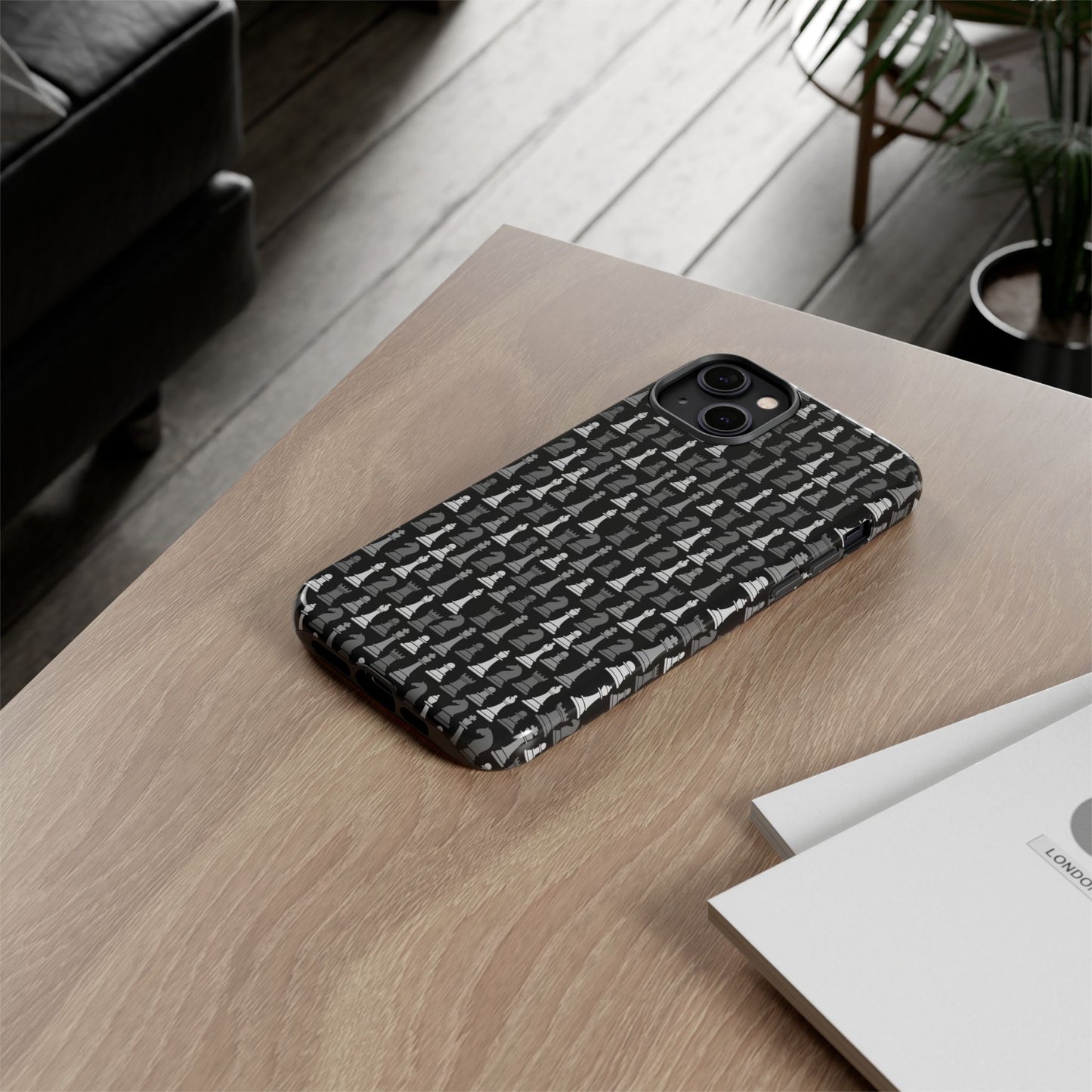 Chess Phone Case - Bold Black