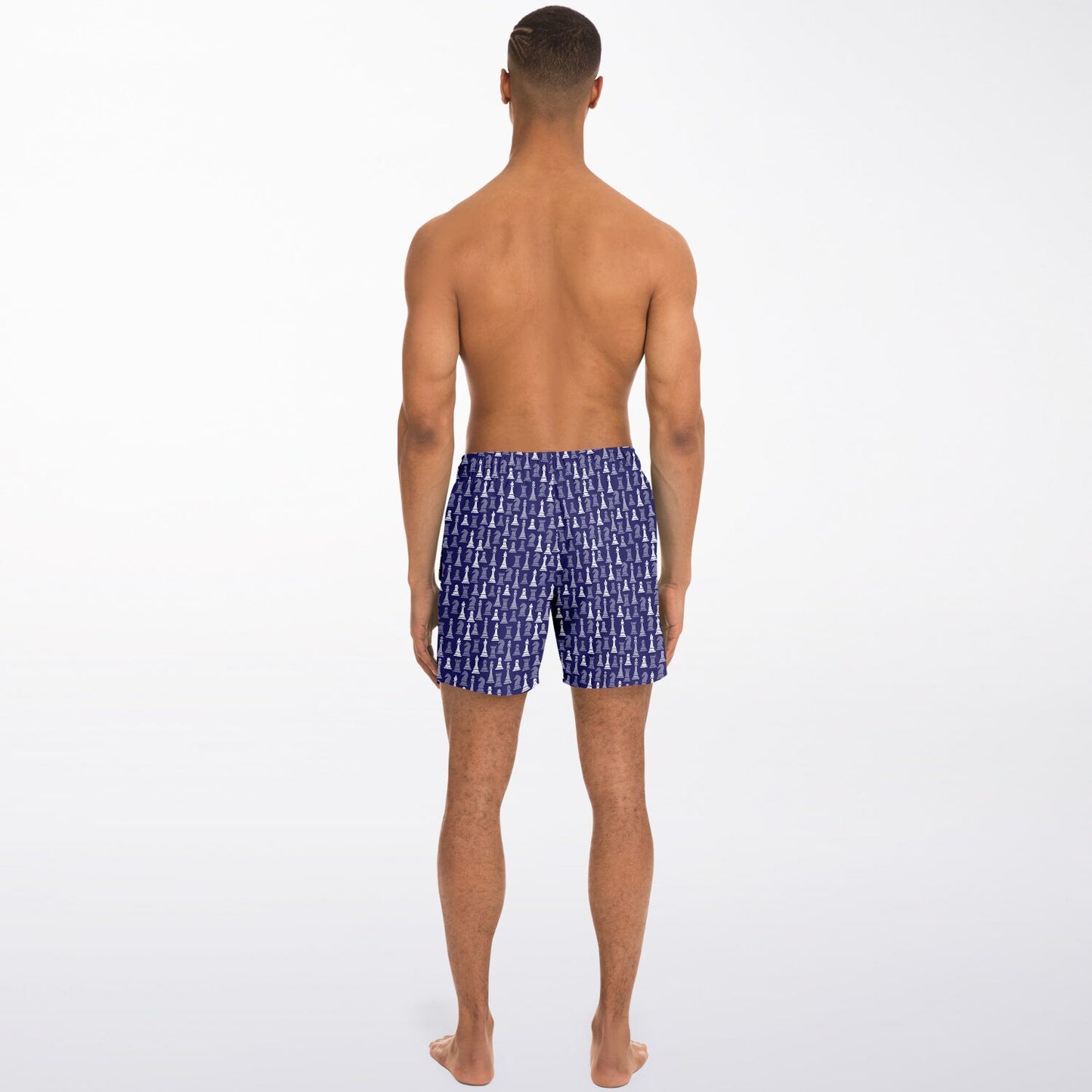 Men's Swim Trunks - Navy and White