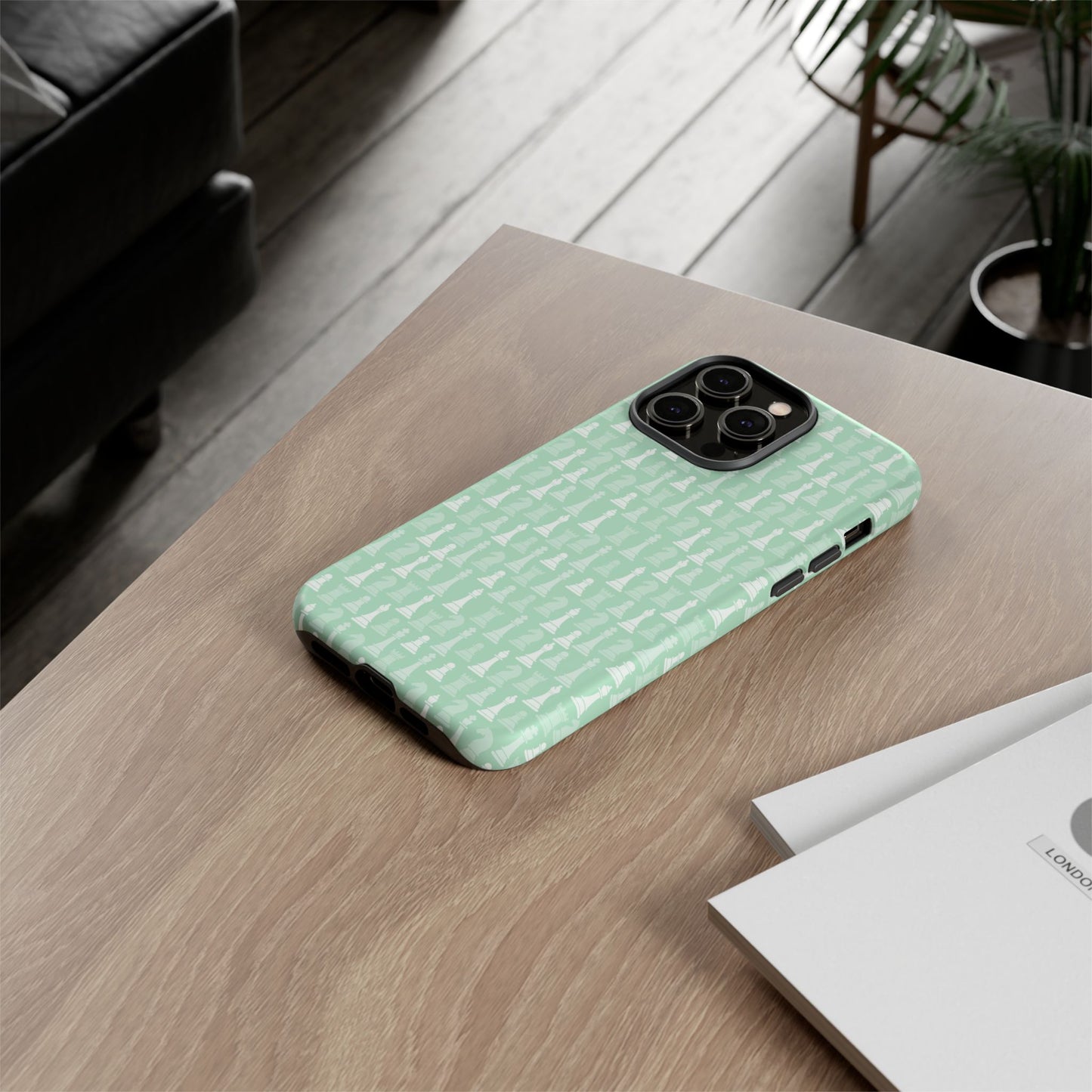 Chess Phone Case - Muted Mint