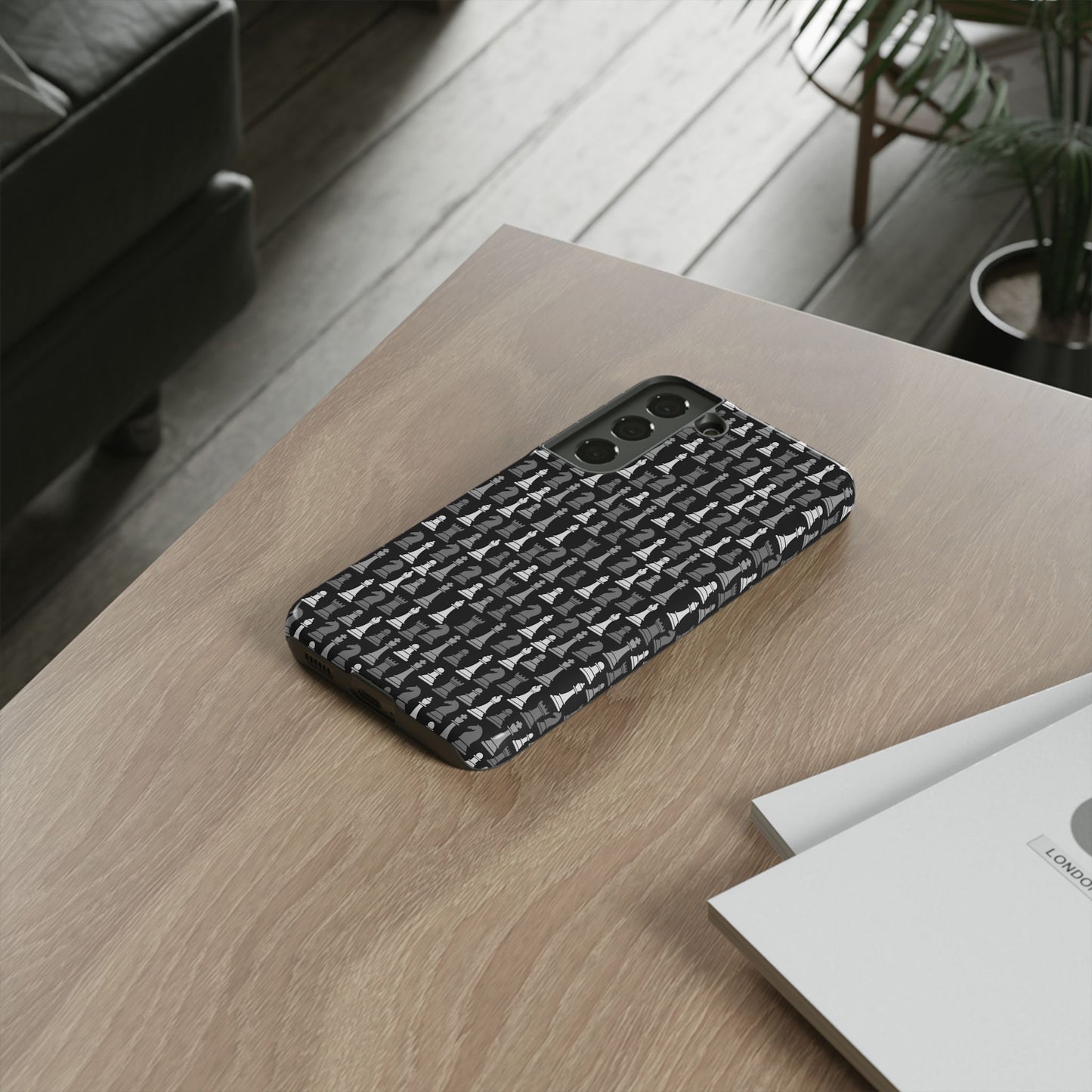 Chess Phone Case - Bold Black
