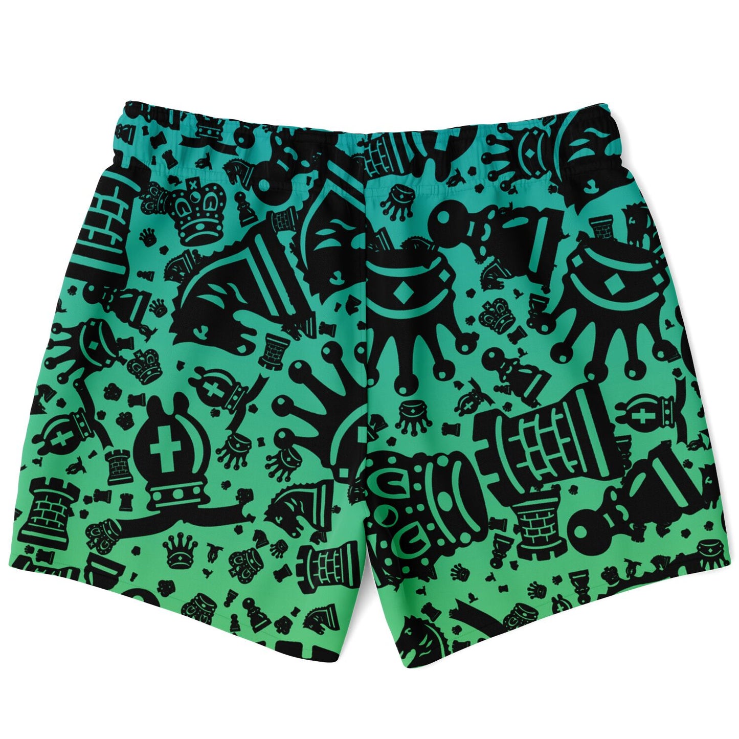 Men's Swim Trunks - Blue and Green