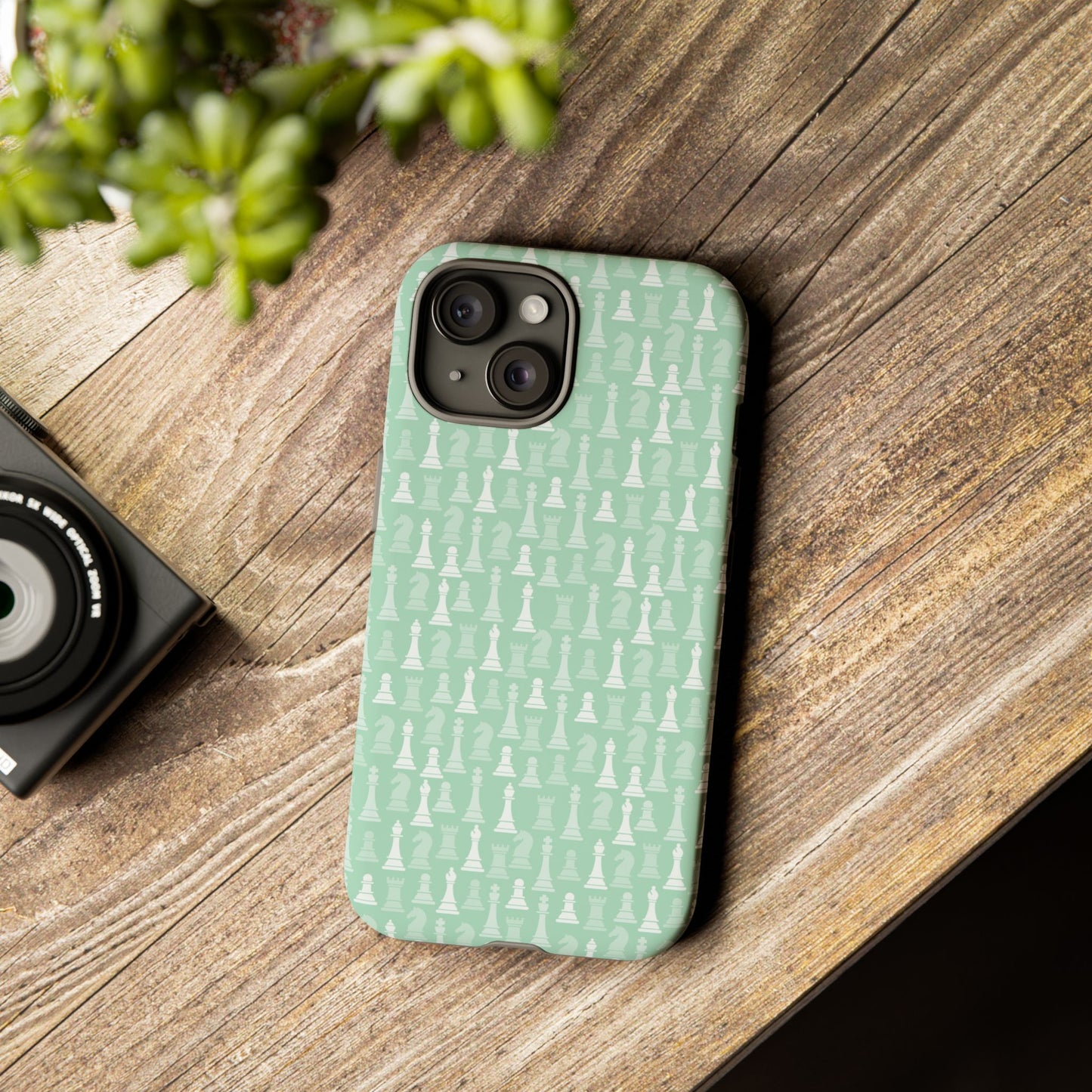 Chess Phone Case - Muted Mint
