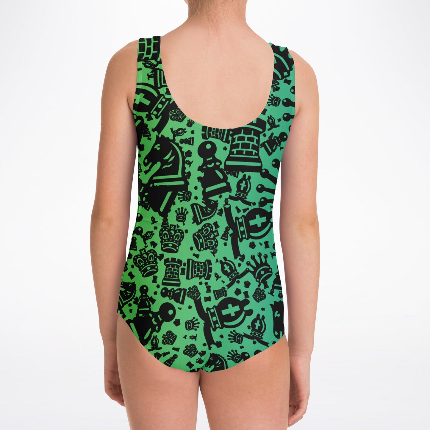 Kids One-Piece Swimsuit - Blue and Green