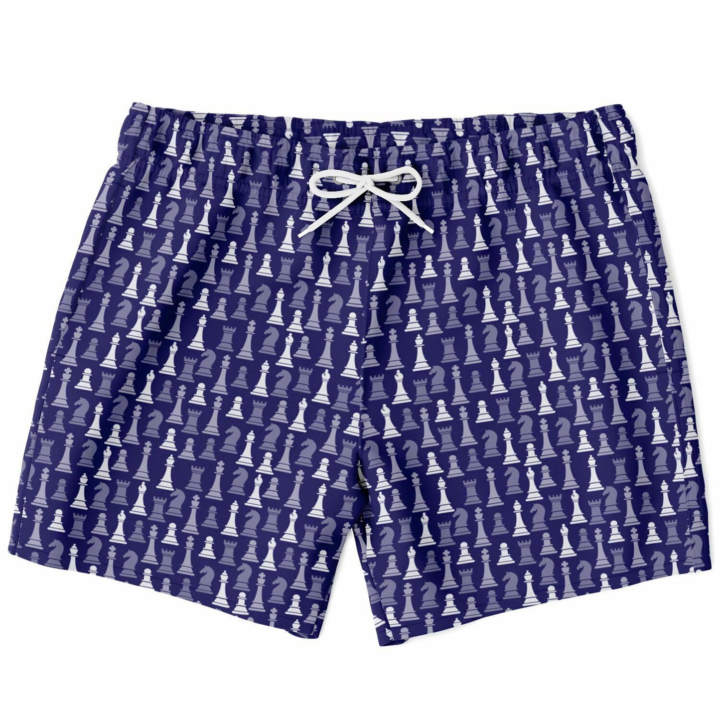 Men's Swim Trunks - Navy and White