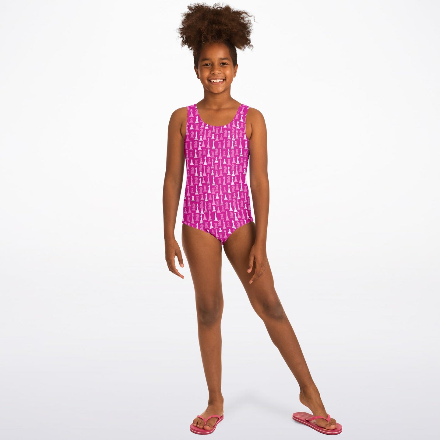 Youth One-Piece Swimsuit - Pink