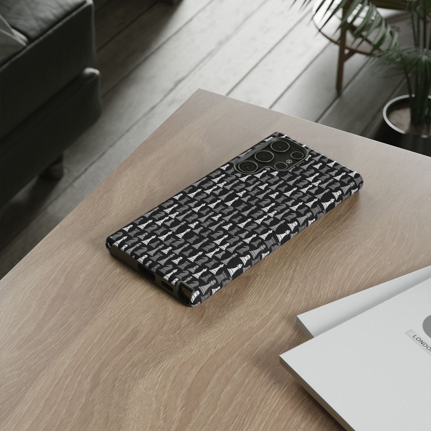 Chess Phone Case - Bold Black