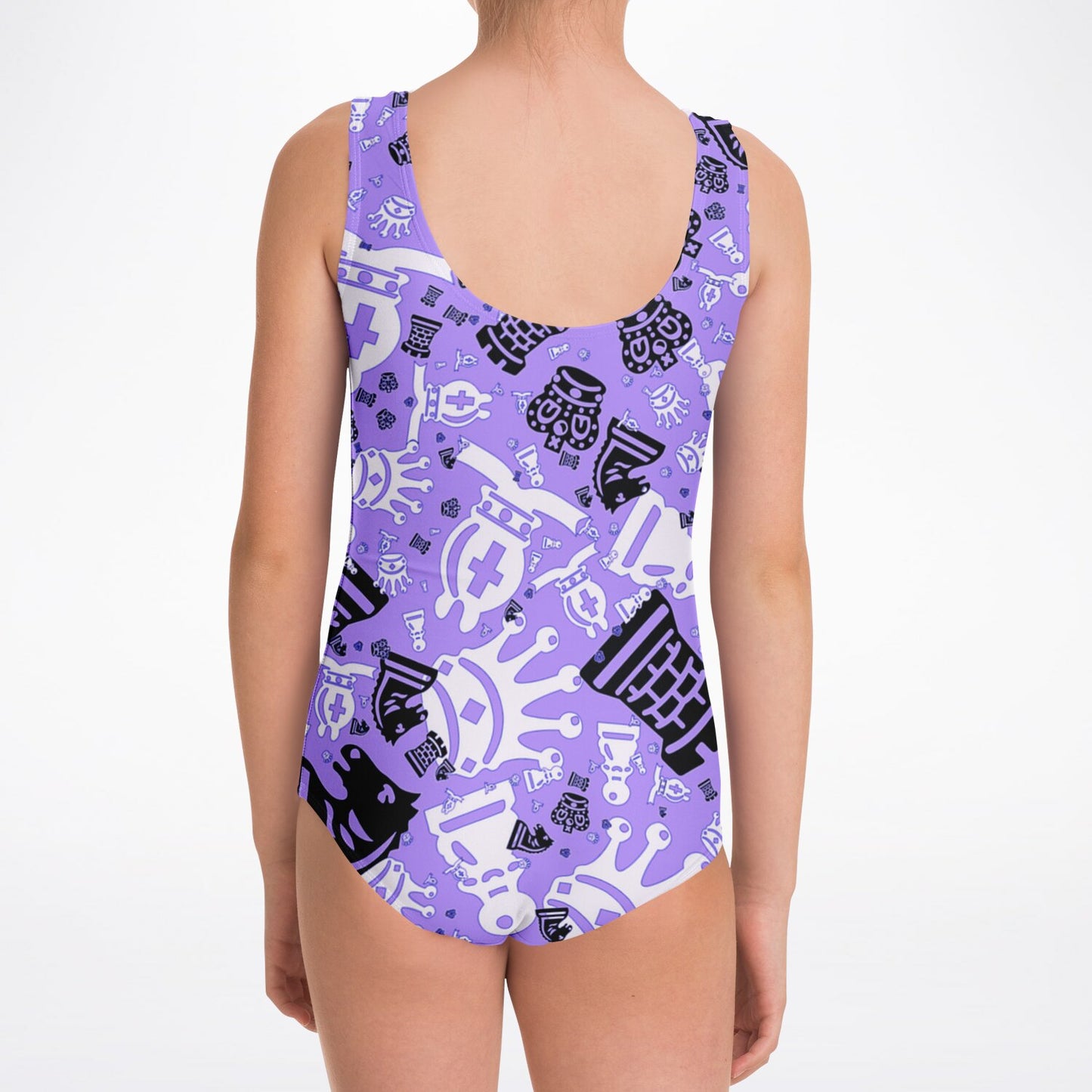 Kids One-Piece Swimsuit - Bold Lavender