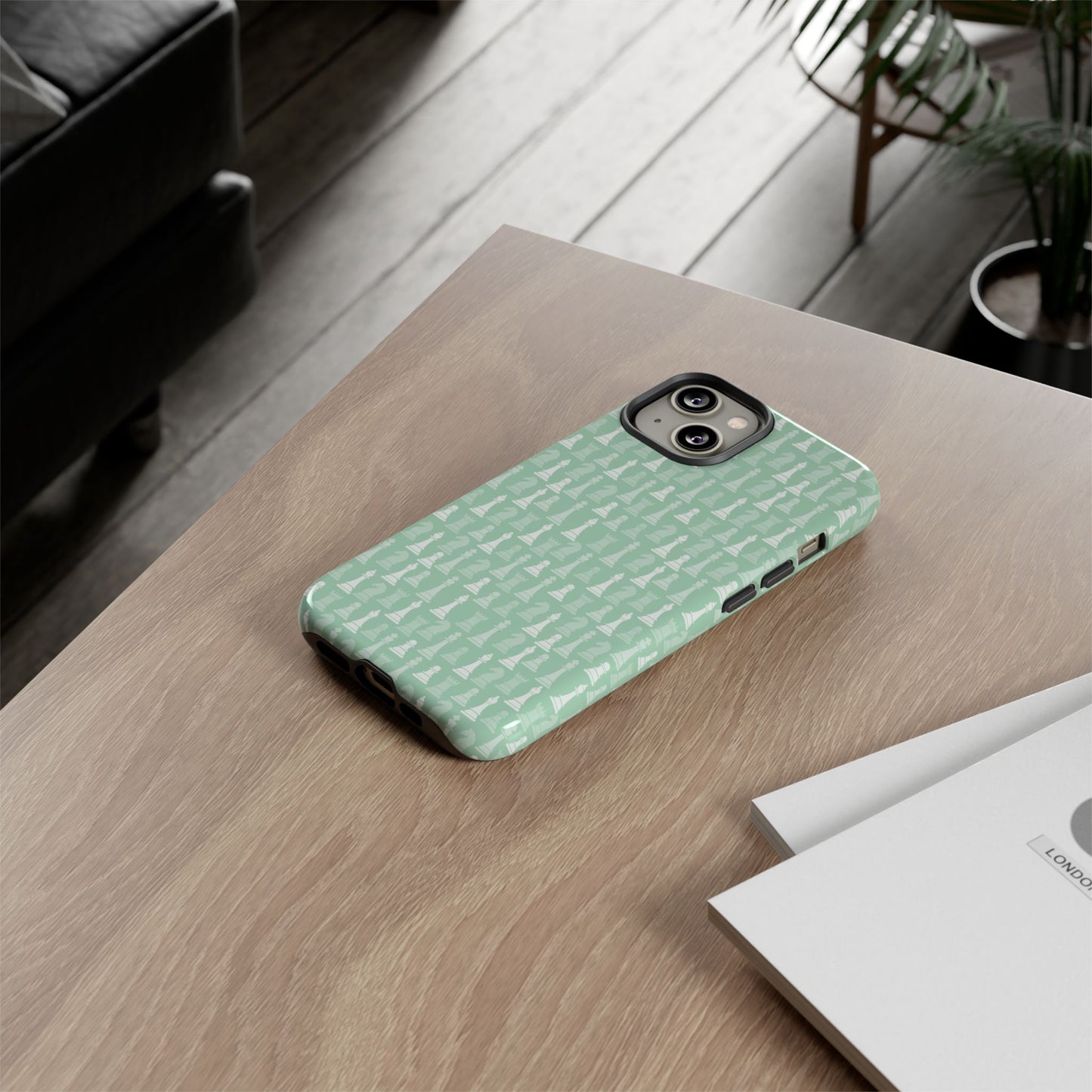 Chess Phone Case - Muted Mint