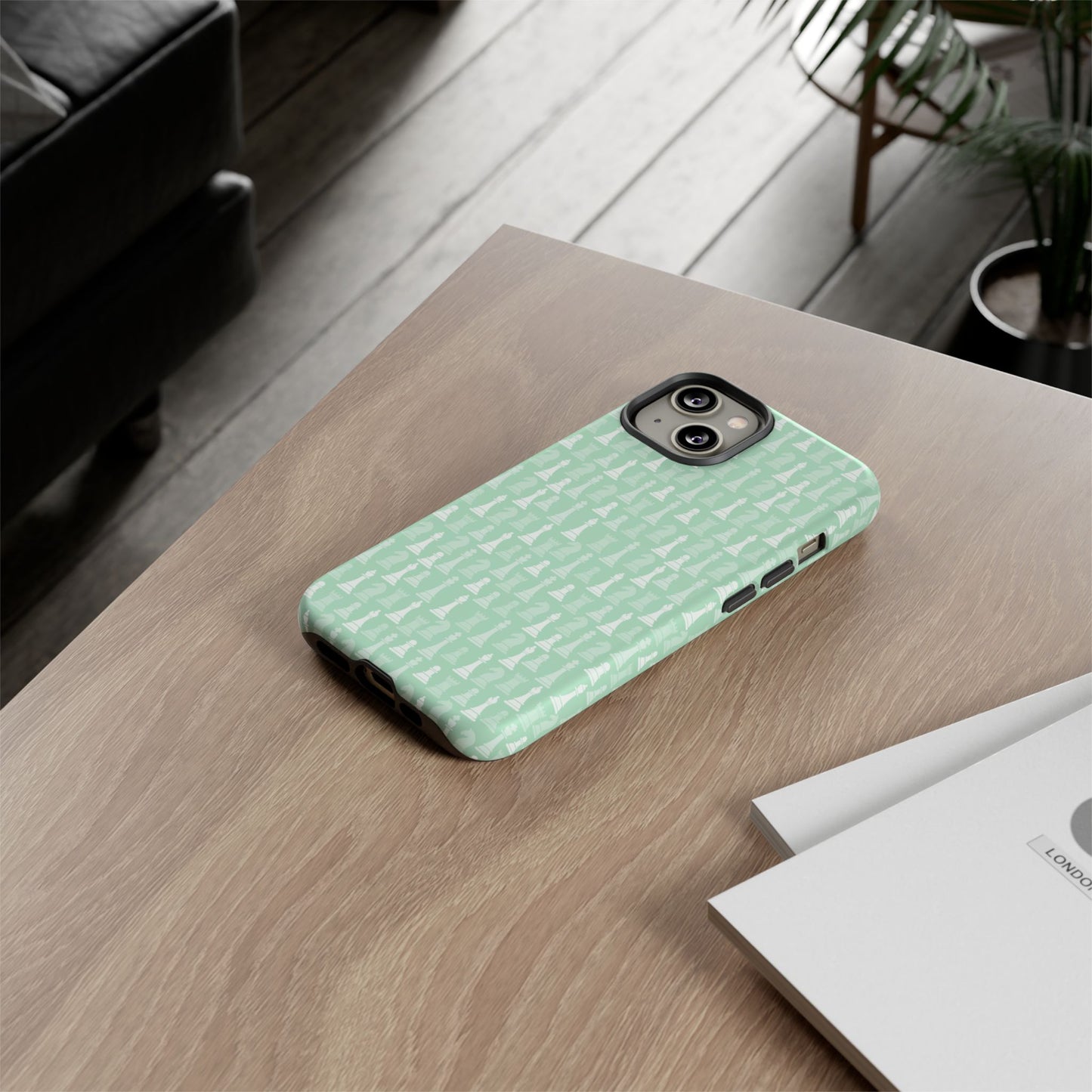 Chess Phone Case - Muted Mint