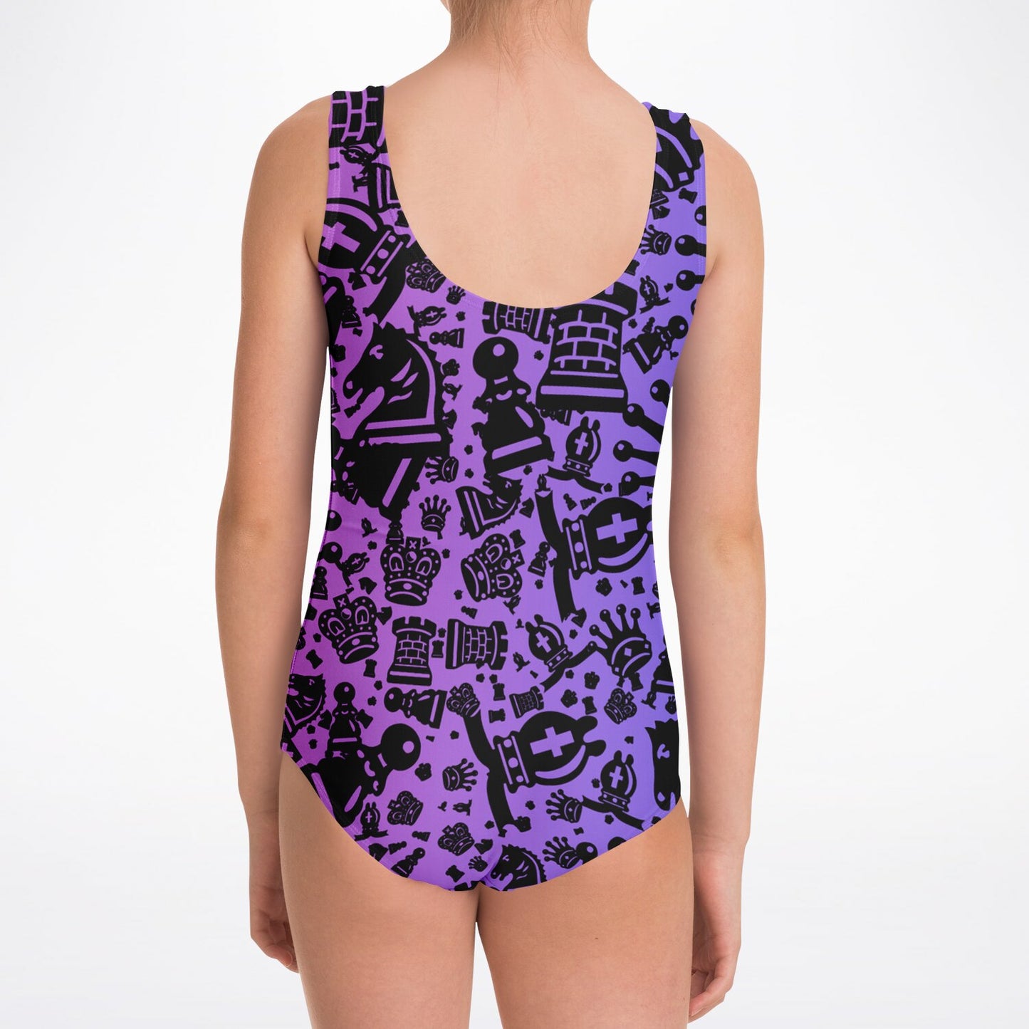 Kids One-Piece Swimsuit - Pink and Purple