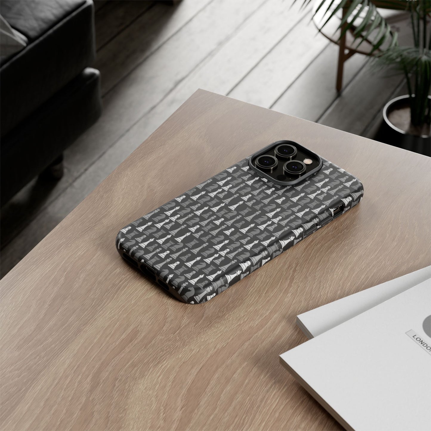 Chess Phone Case - Bold Black
