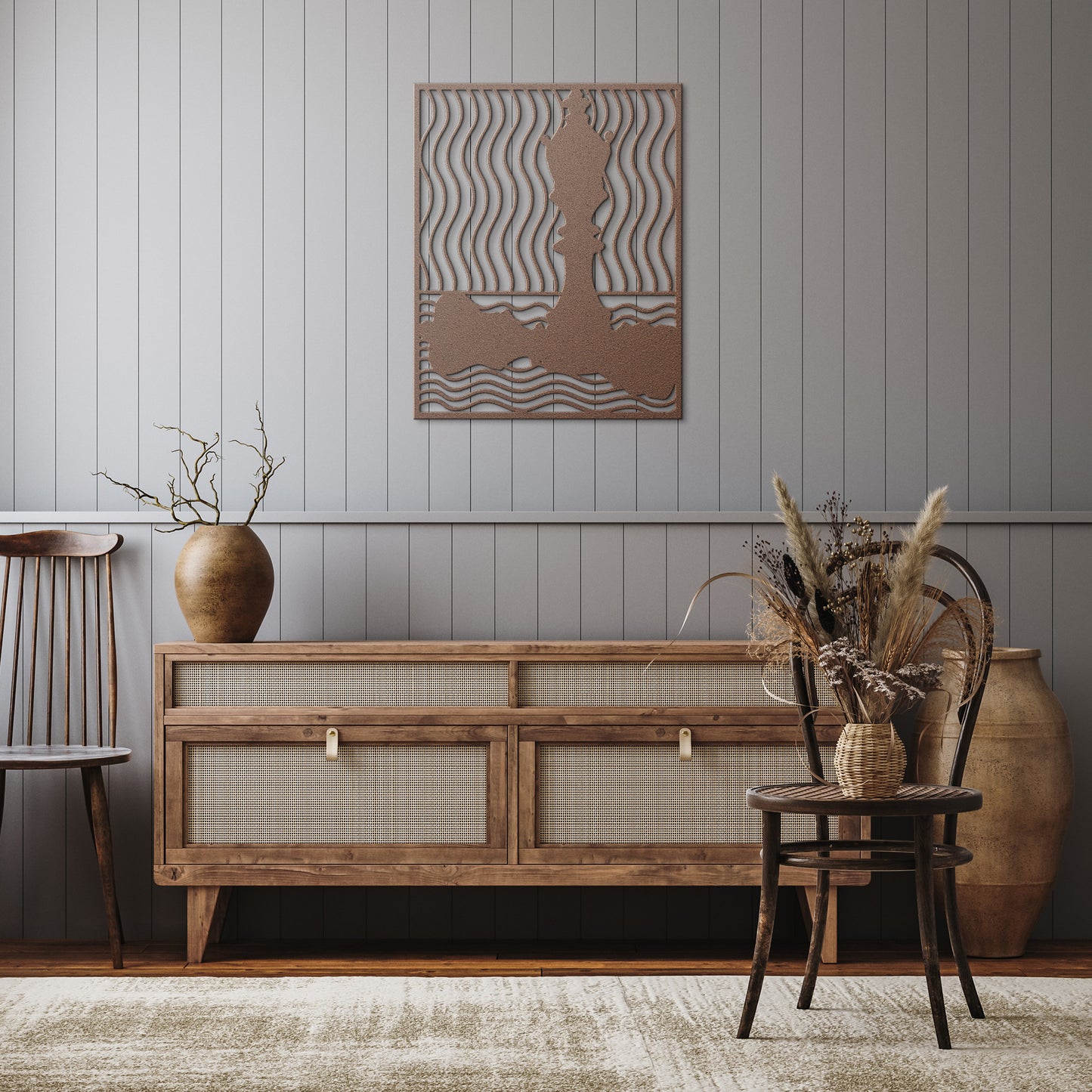 Groovy Chess Metal Wall Art