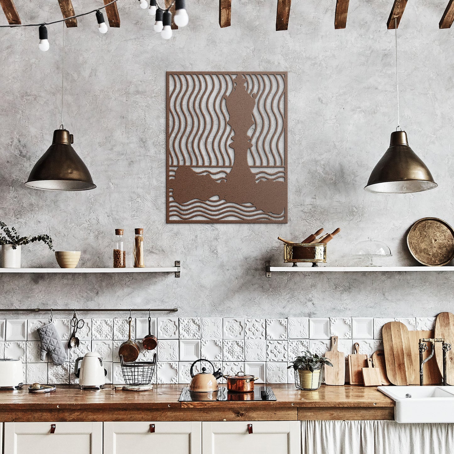 Groovy Chess Metal Wall Art