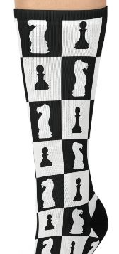 Cushioned Crew Socks - Black & White