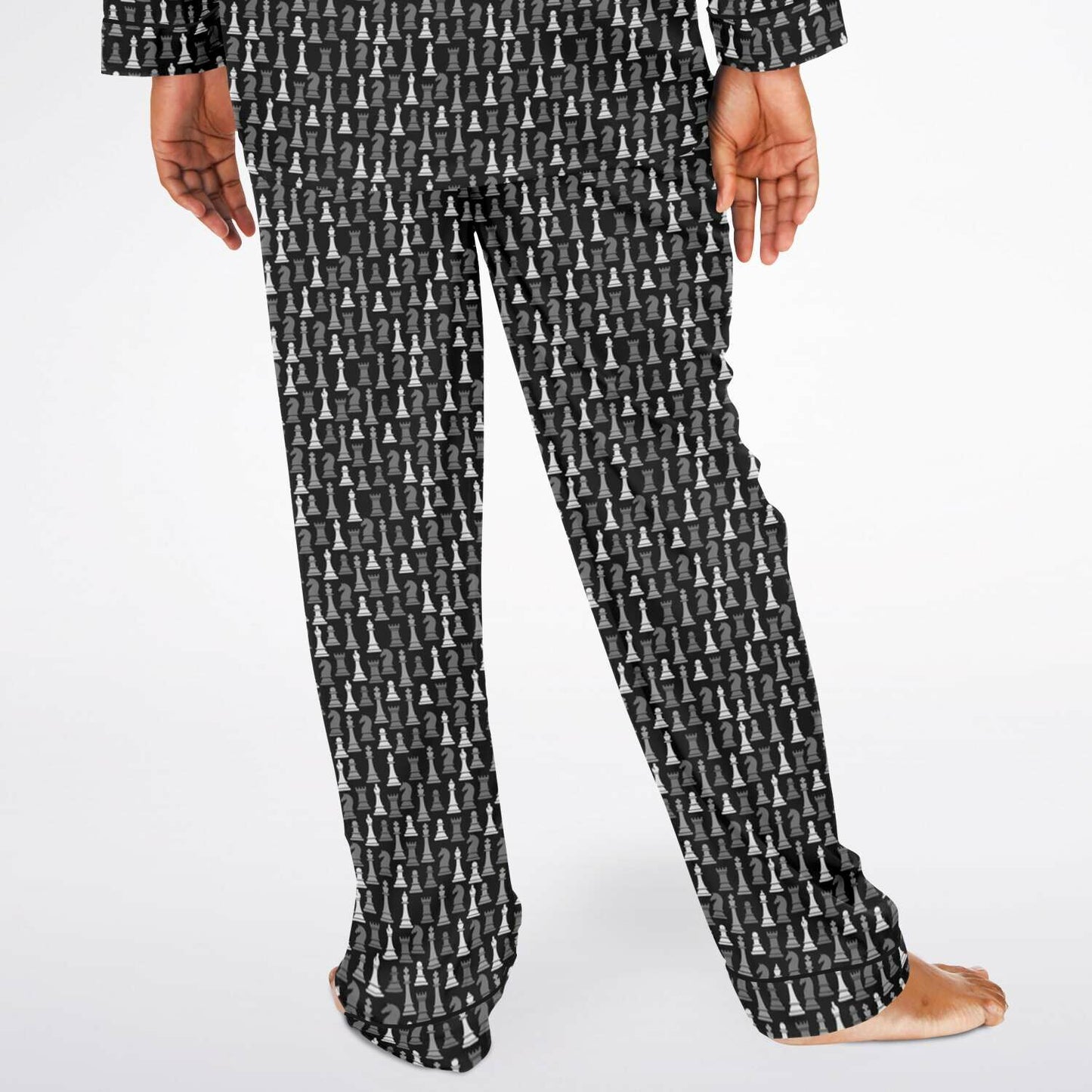 Men's Satin Pajamas - Black