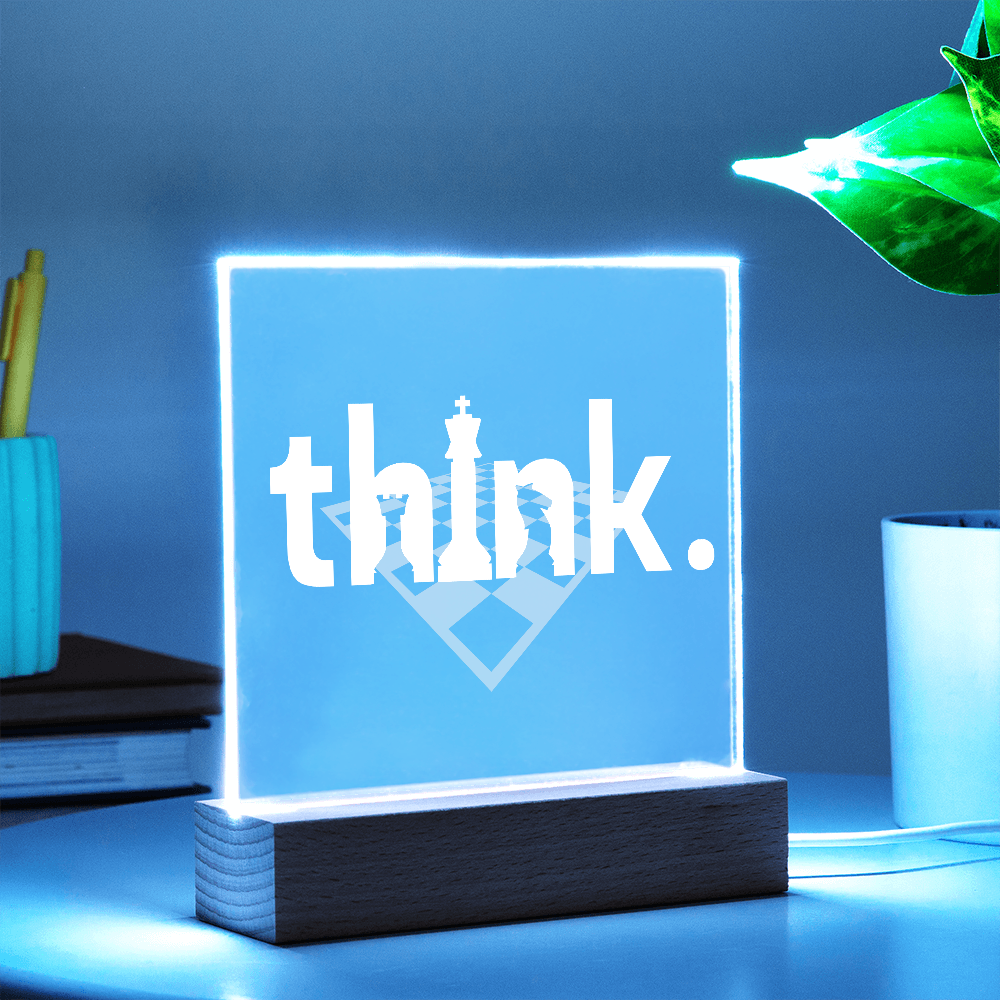 Think LED Acrylic Plaque