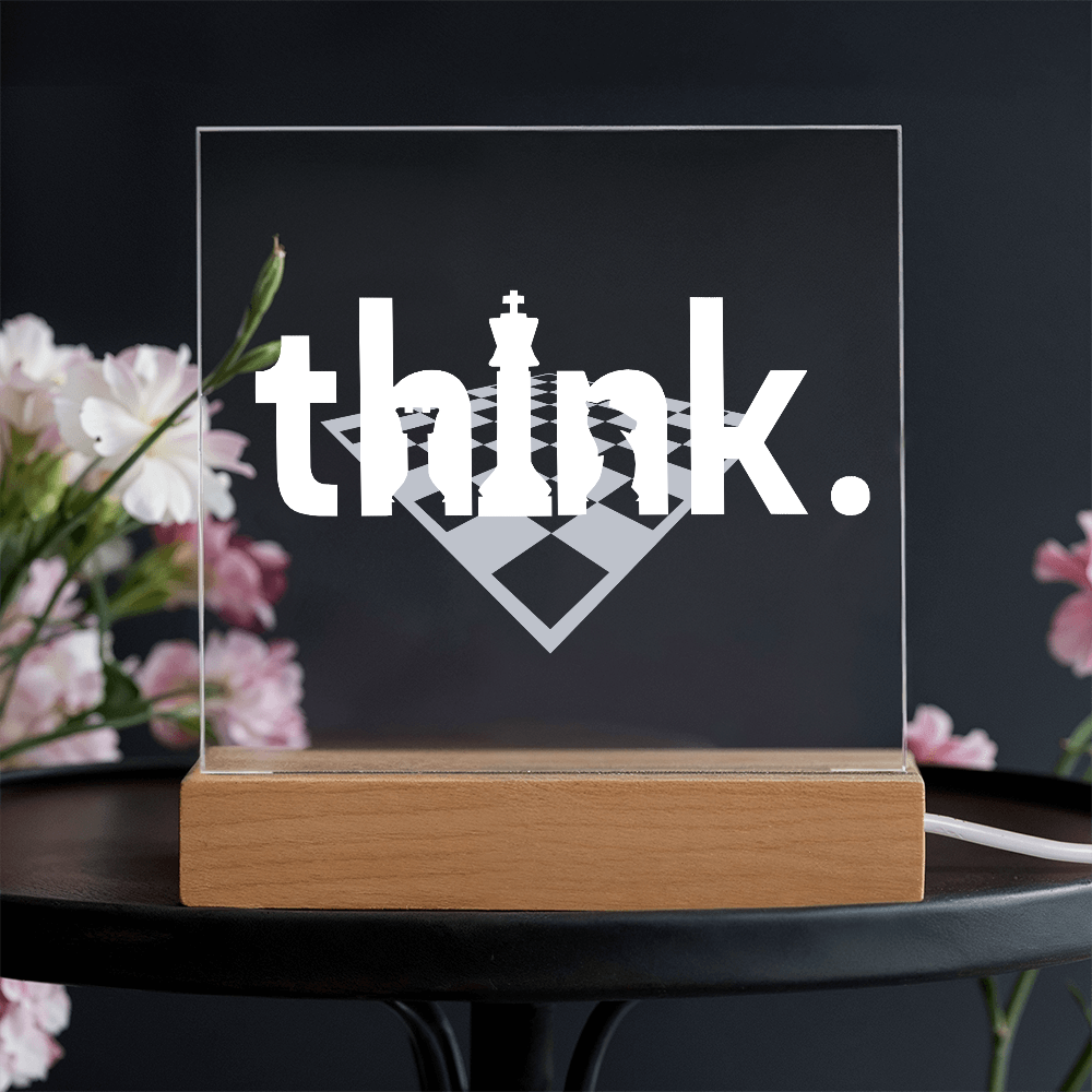 Think LED Acrylic Plaque