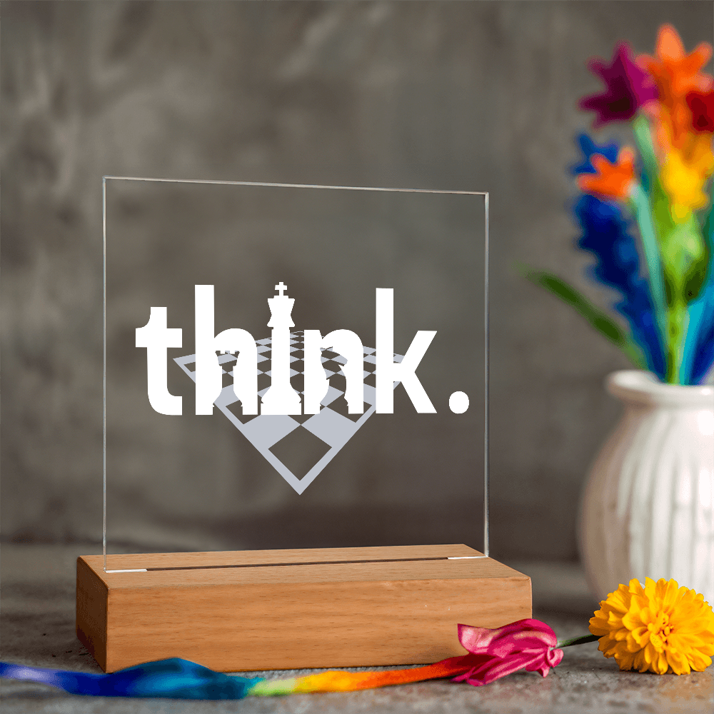 Think LED Acrylic Plaque