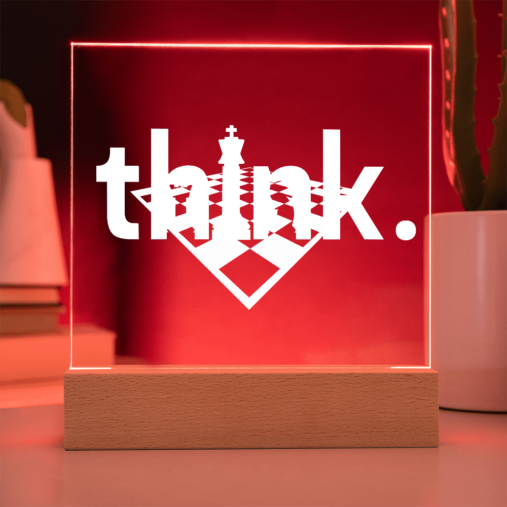 Think LED Acrylic Plaque