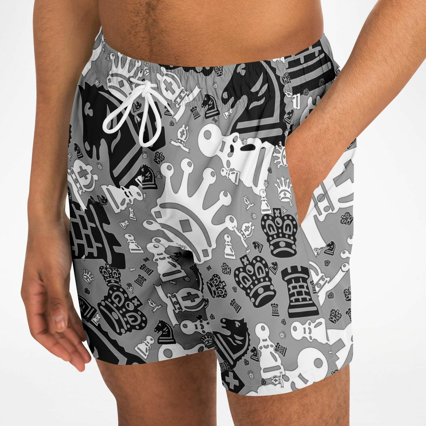 Men's Swim Trunks - Bold Gray