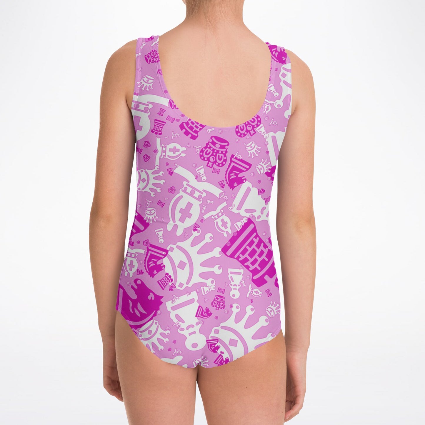 Kids One-Piece Swimsuit - Bold Pink