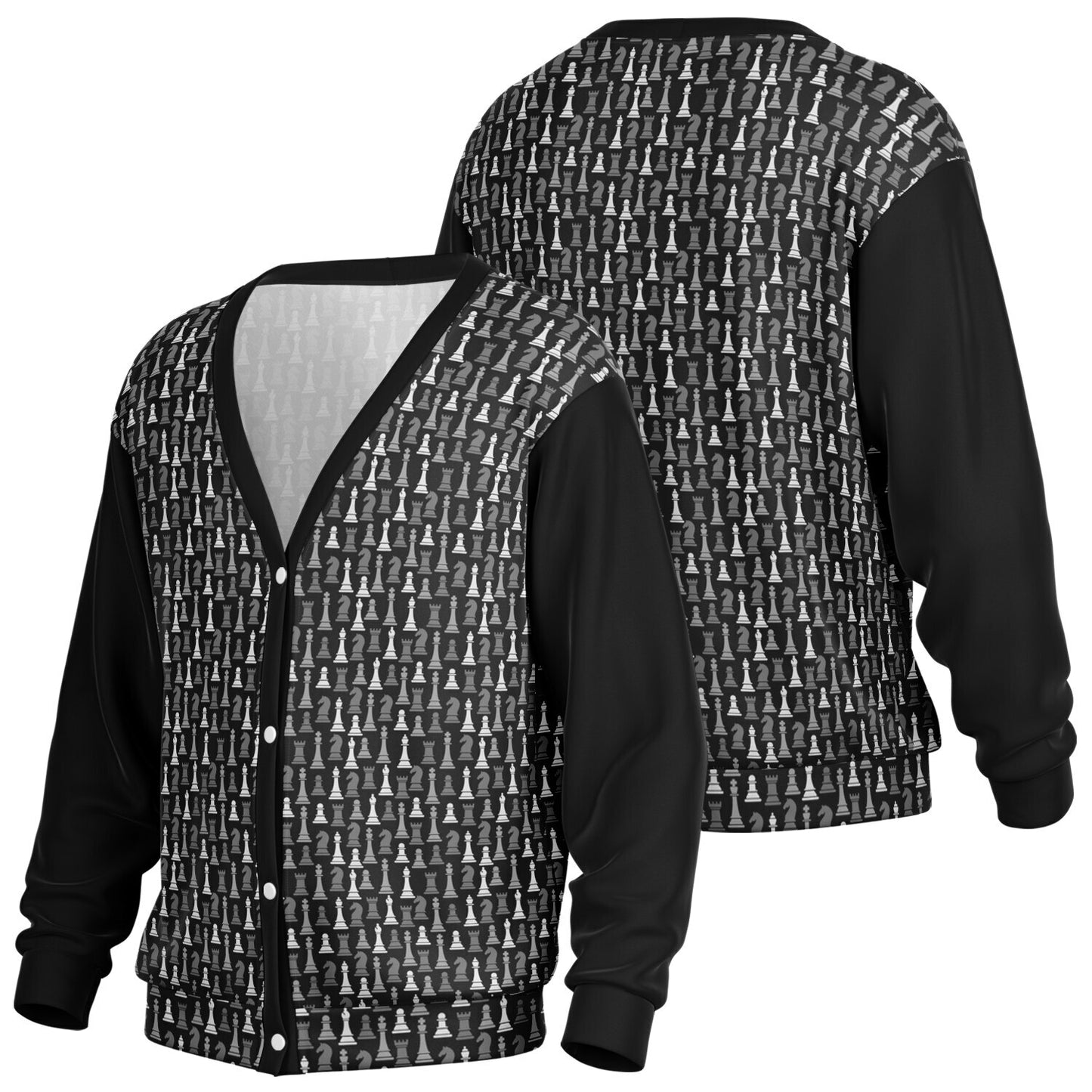 Adult Cardigan - Black and Gray