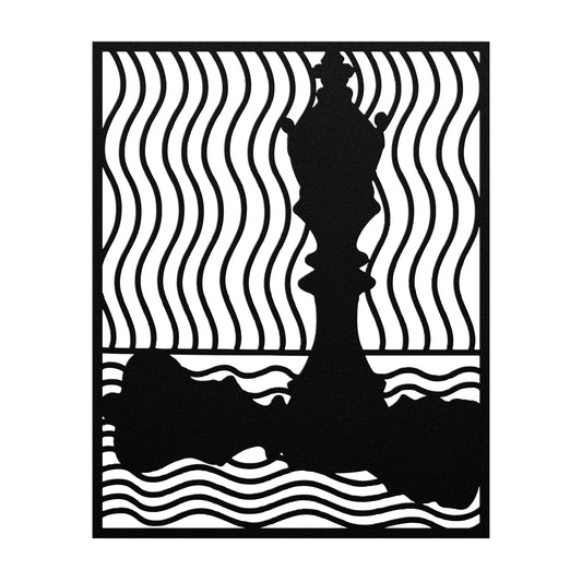 Groovy Chess Metal Wall Art