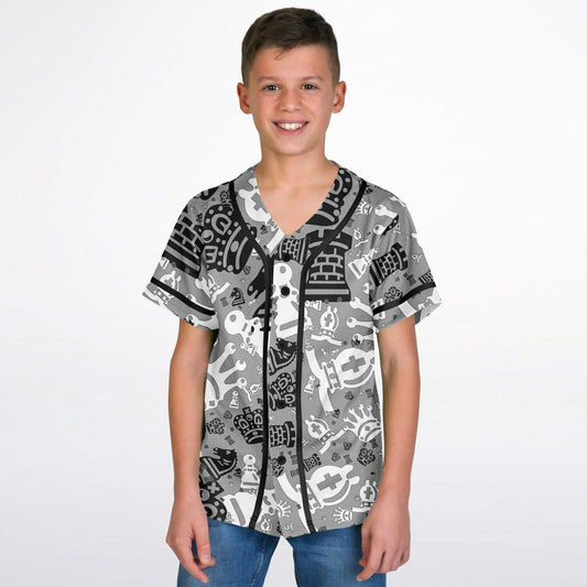 Youth Baseball Jersey - Bold Gray