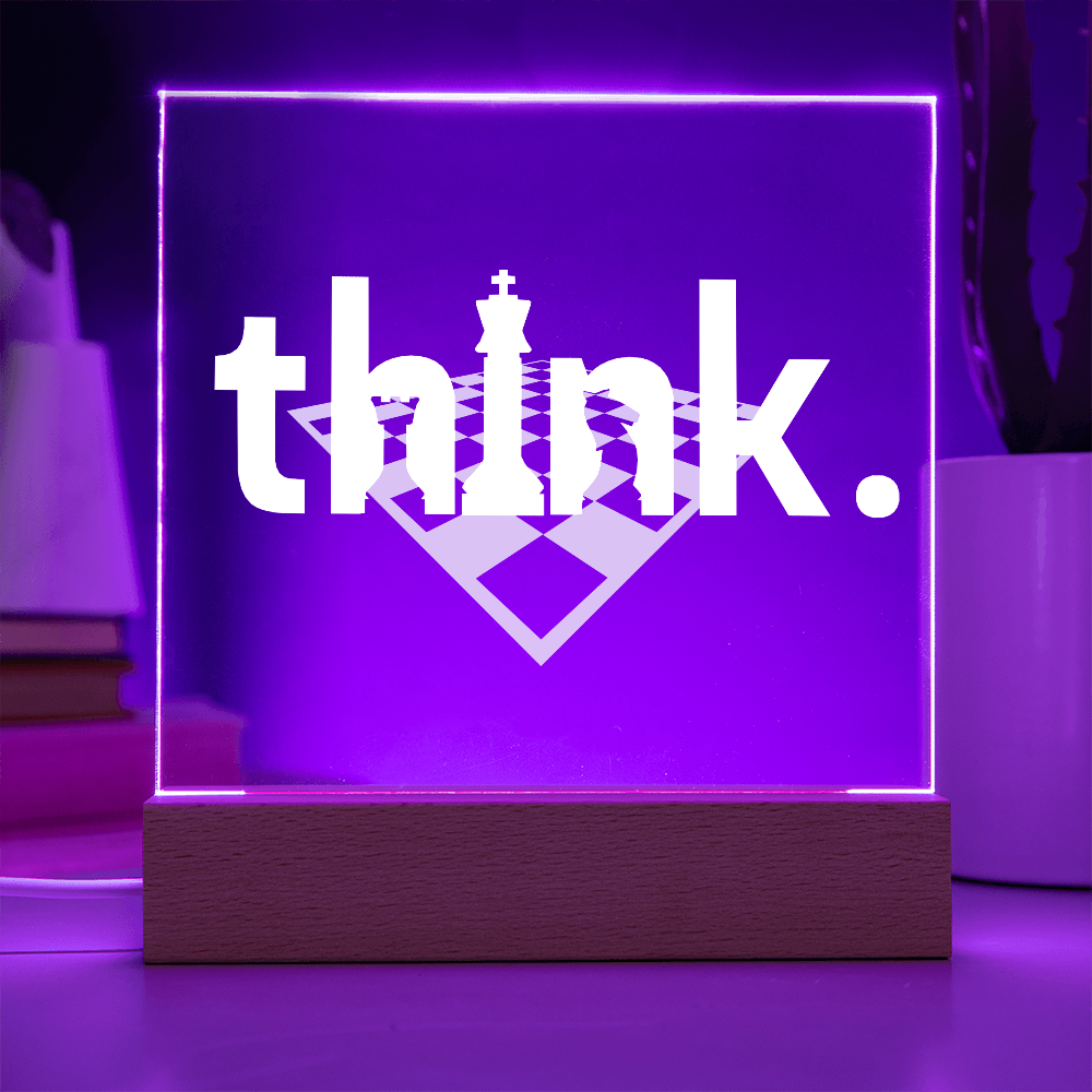 Think LED Acrylic Plaque