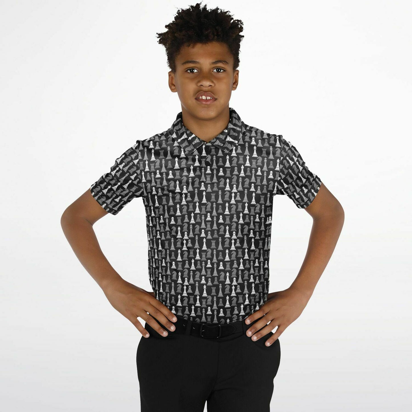 Youth Polo Shirt - Black